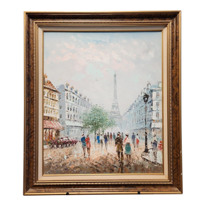 1960s After Caroline Burnett Vintage Impasto Painting