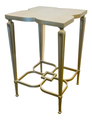 Caracole Modern Silver Leaf Finished Lucky Charm Accent Table