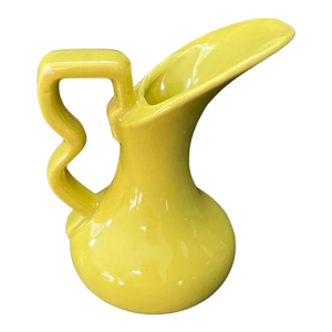 Mid-Century Gonder Pottery, Z-Handle Ewer Vase #E65
