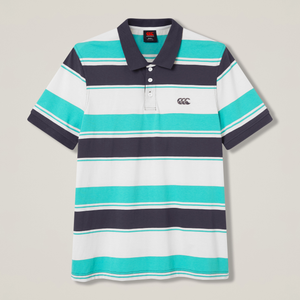 Mens Yarn Stripe Polo Assorted