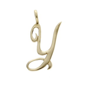 Pre-Owned 9ct Yellow Gold Initial Y Pendant